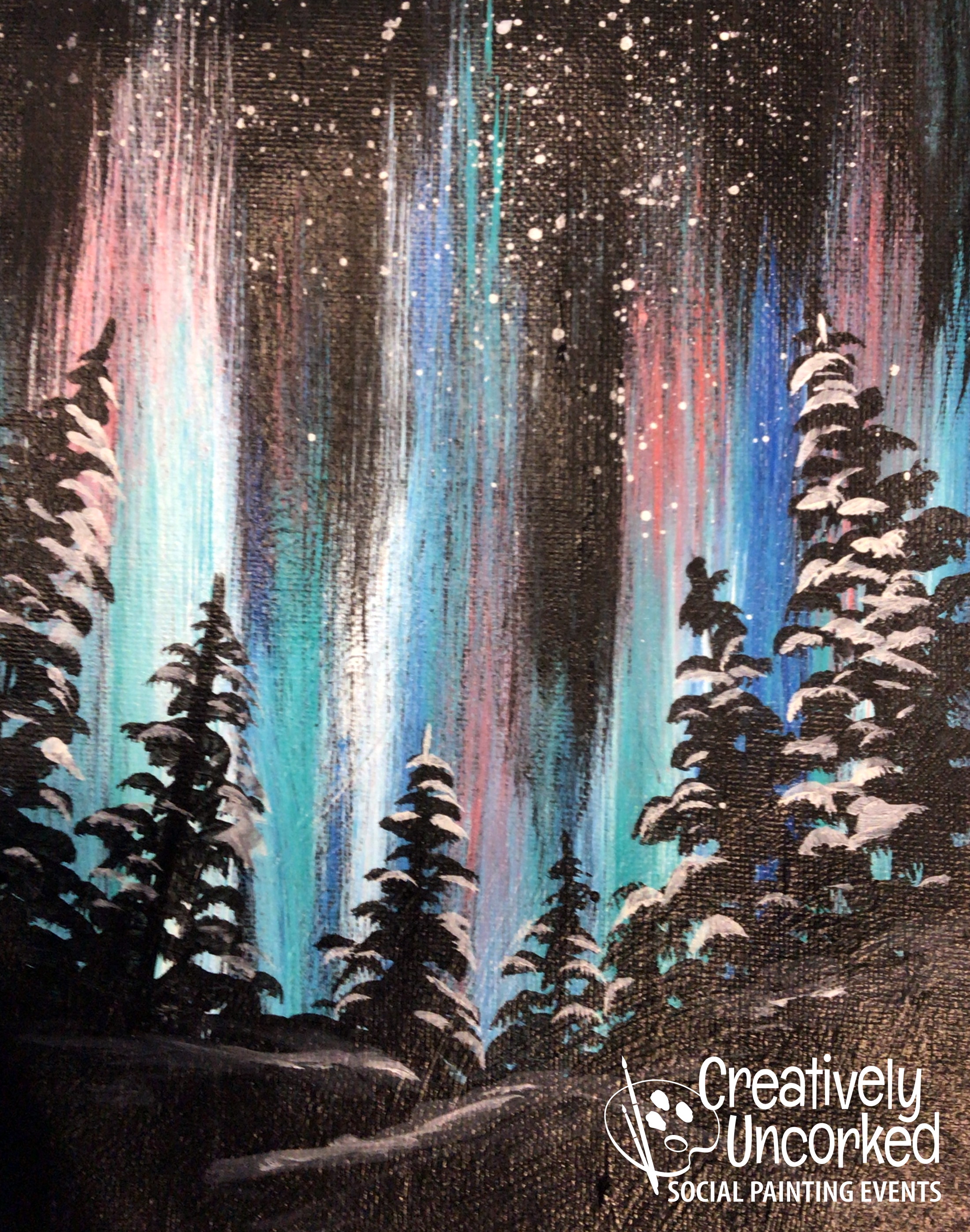 Aurora Borealis by Creatively Uncorked http://creativelyuncorked.com/