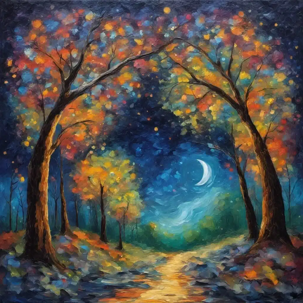 Autumn Moonlit Path