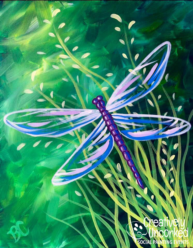 Blue Dragonfly at Creatively Uncorked https://creativelyuncorked.com