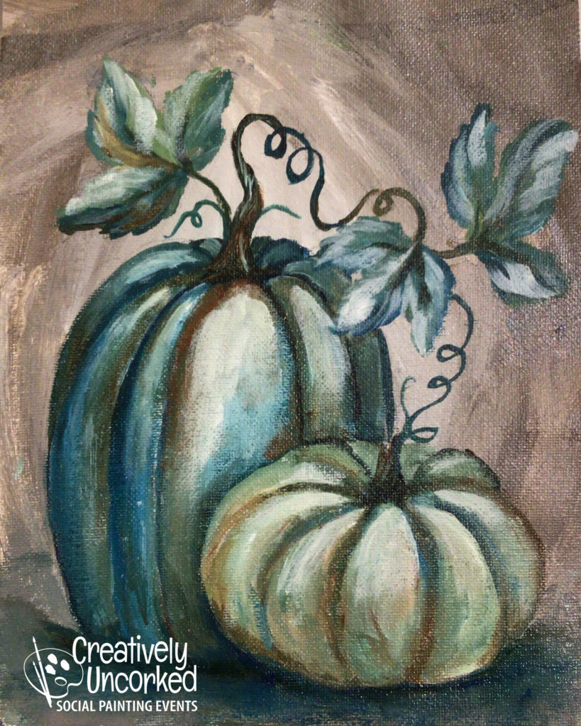 Blue Pumpkins by Creatively Uncorked http://creativelyuncorked.com/