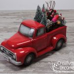 Ceramic Lighted Truck with Tree