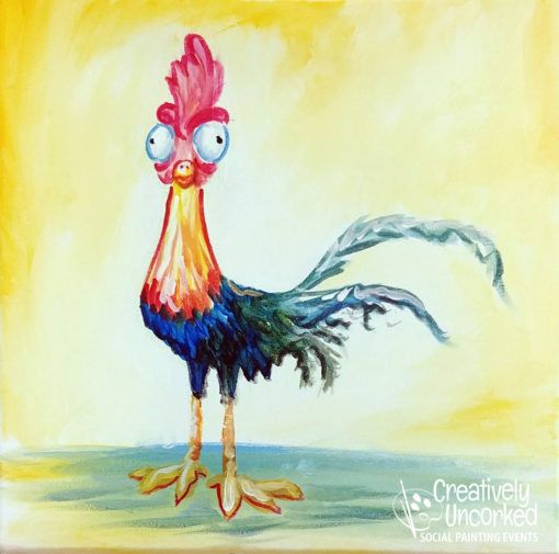 Crazy Rooster at Creatively Uncorked https://creativelyuncorked.com