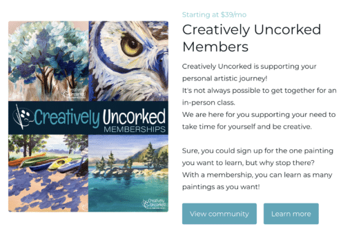 Creatively Uncorked VIP Members