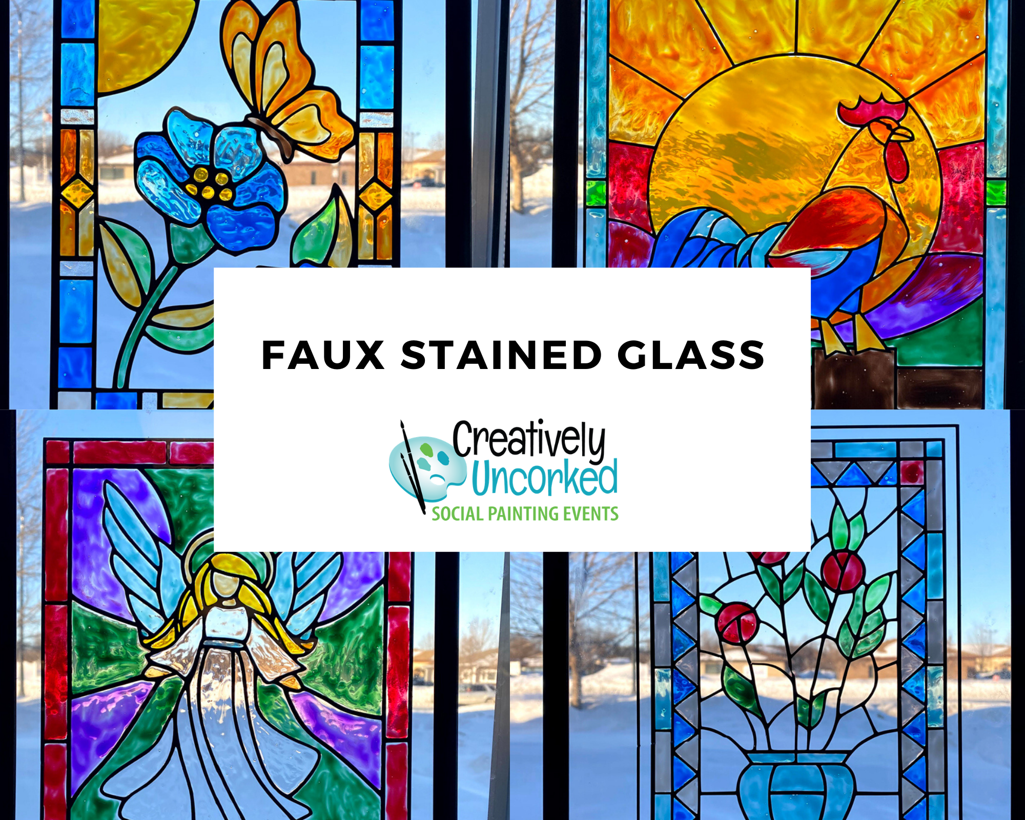 Adult Take-Home Art Kit: Faux Stained Glass, Events