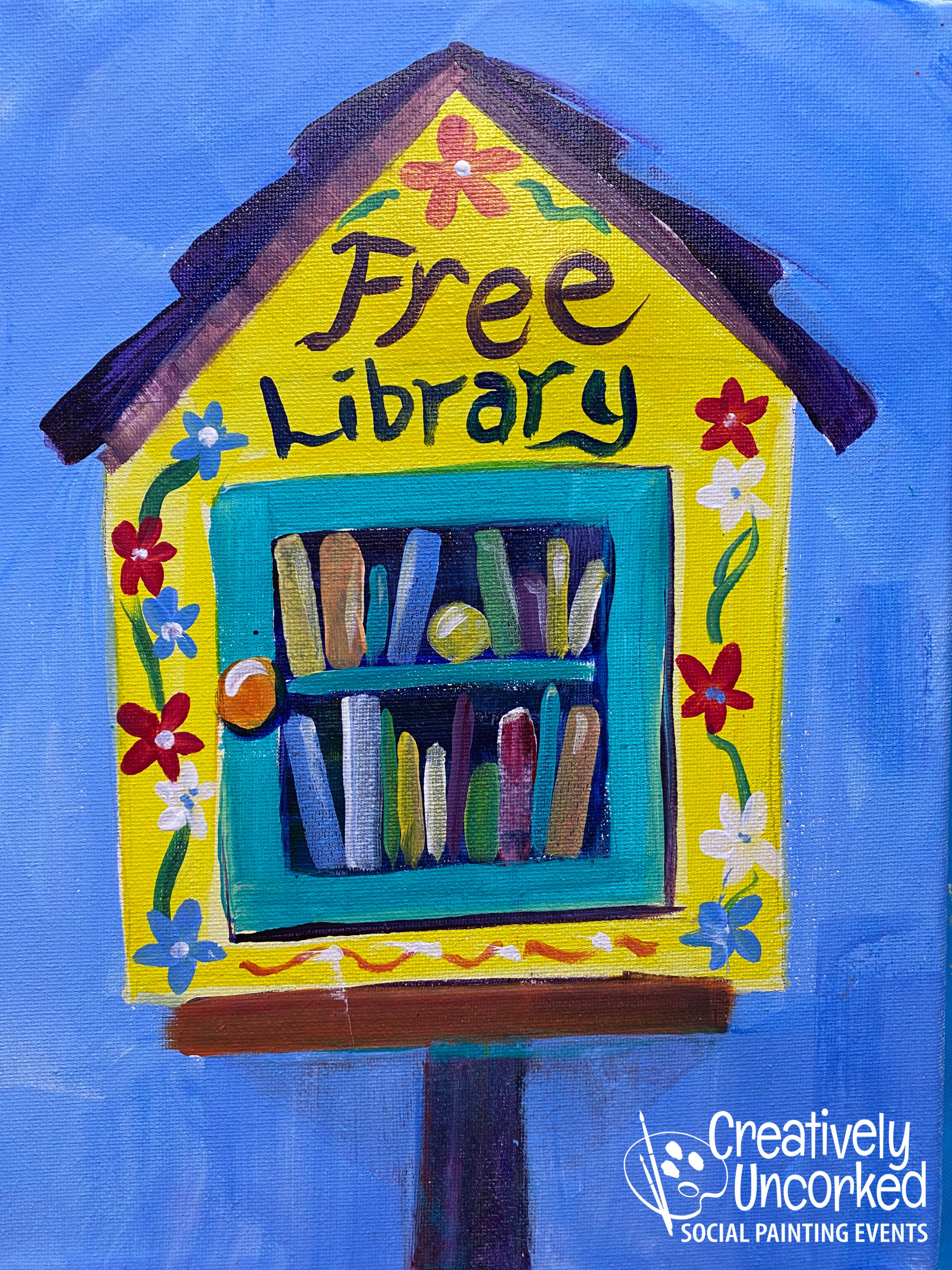 Free Little Library from Creatively Uncorked http://creativelyuncorked.com/