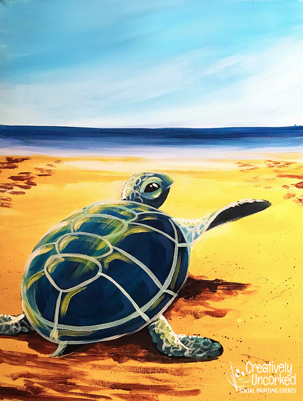 Hello Sea Turtle at Creatively Uncorked https://creativelyuncorked.com/