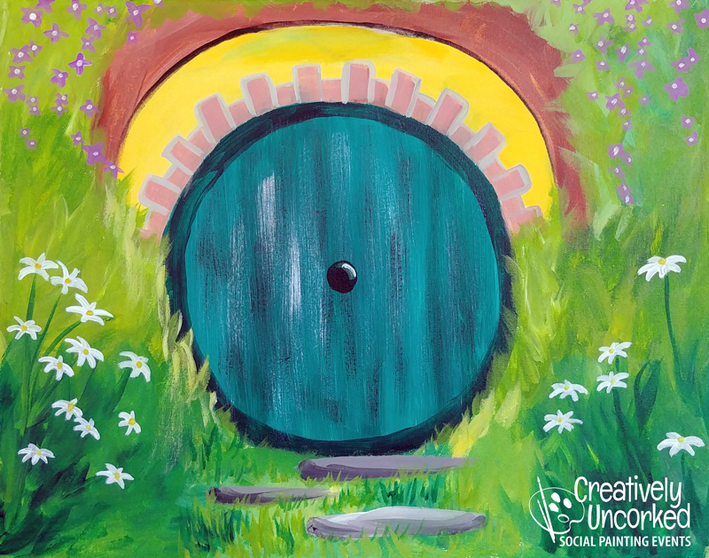 Hobbit Hole at Creatively Uncorked https://creativelyuncorked.com/