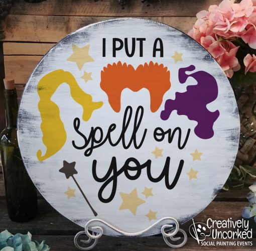 Hocus Pocus I Put a Spell on You round at Creatively Uncorked https://creativelyuncorked.com