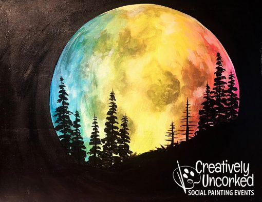 Lit Moon at Creatively Uncorked https://creativelyuncorked.com/