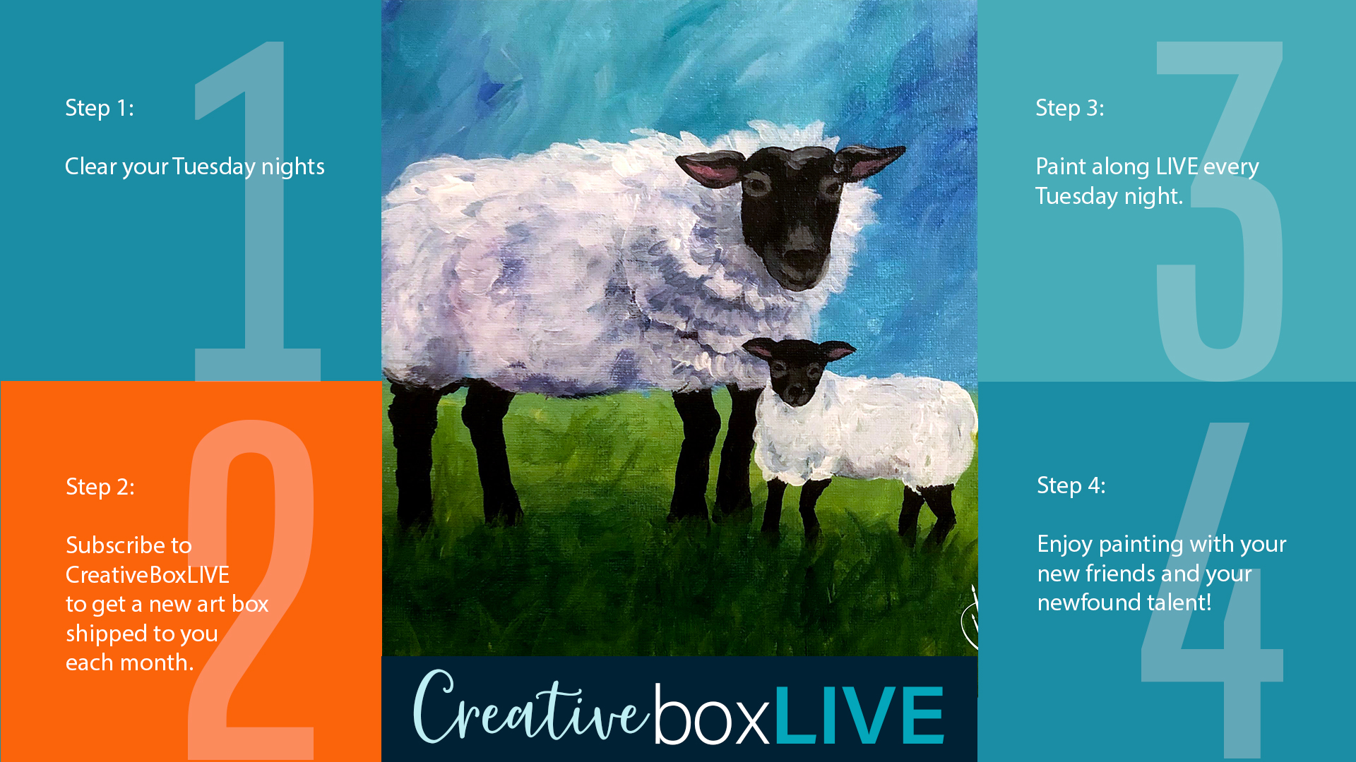 Mama Sheep CBL with CreativeBoxLIVE from Creatively Uncorked http://creativelyuncorked.com/