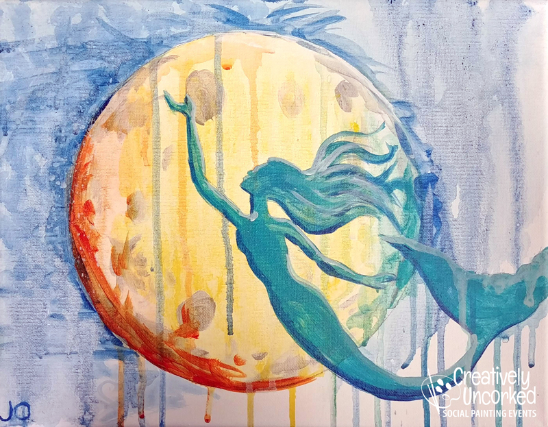 Mermaid Moon at Creatively Uncorked https://creativelyuncorked.com/