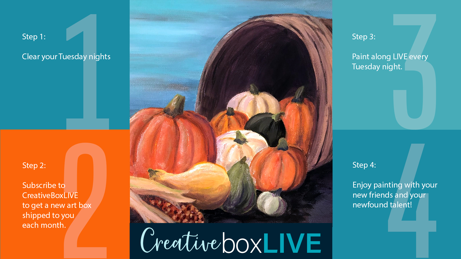 Oh My Gourd CBL with CreativeBoxLIVE from Creatively Uncorked http://creativelyuncorked.com/