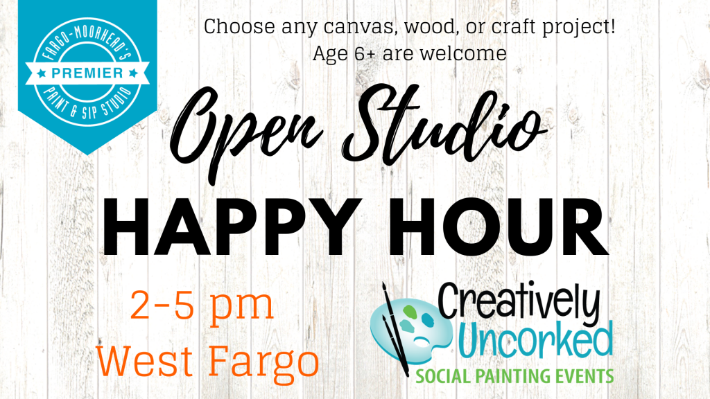 Open Studio Happy Hour 2019 at Creatively Uncorked https://creativelyuncorked.com/