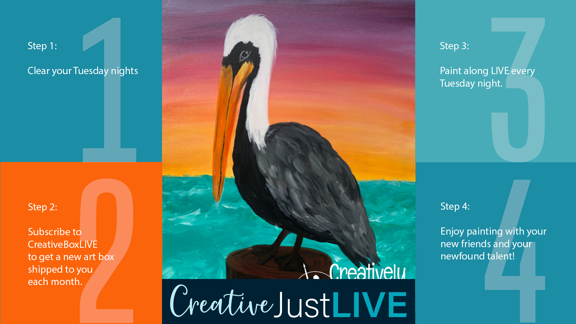 Pelican Sunset from Creatively Uncorked http://creativelyuncorked.com/
