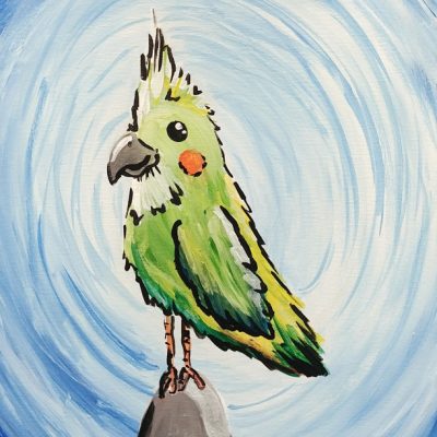 Perky Parrot at Creatively Uncorked https://creativelyuncorked.com/