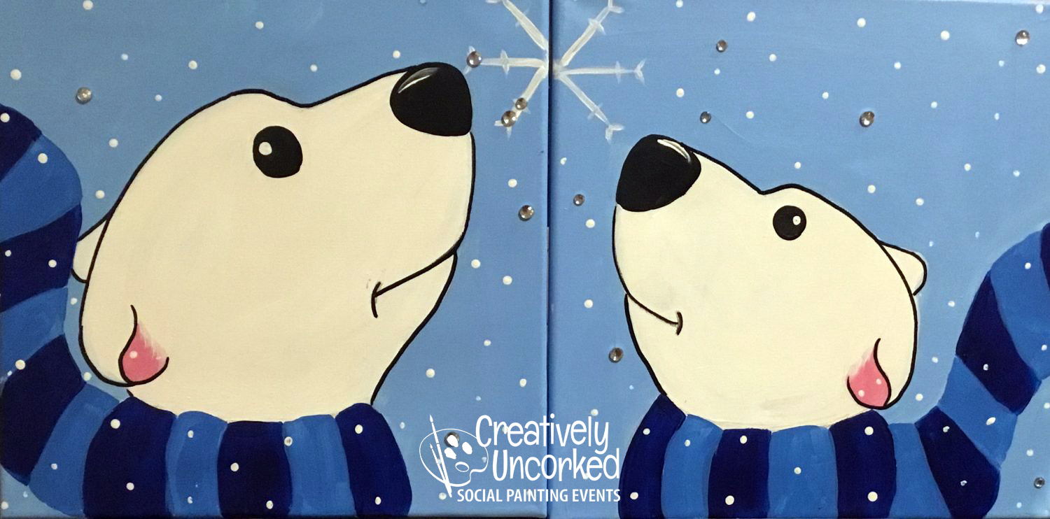 Polar Bears at Creatively Uncorked https://creativelyuncorked.com/