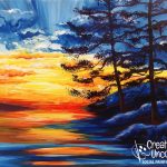 Rocky Sunset at Creatively Uncorked https://creativelyuncorked.com/