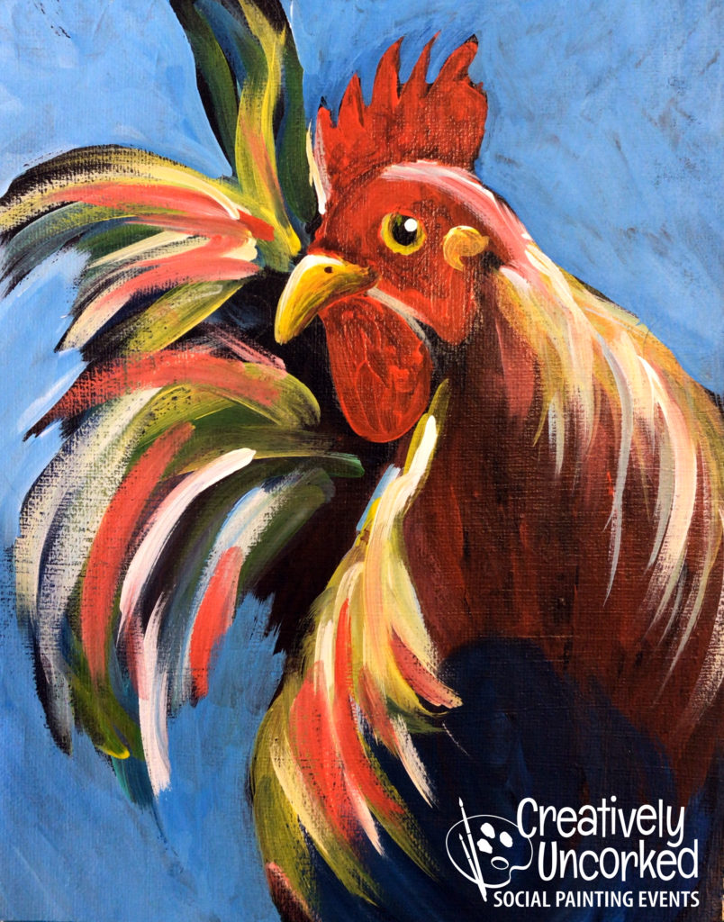 Rooster by Creatively Uncorked http://creativelyuncorked.com/