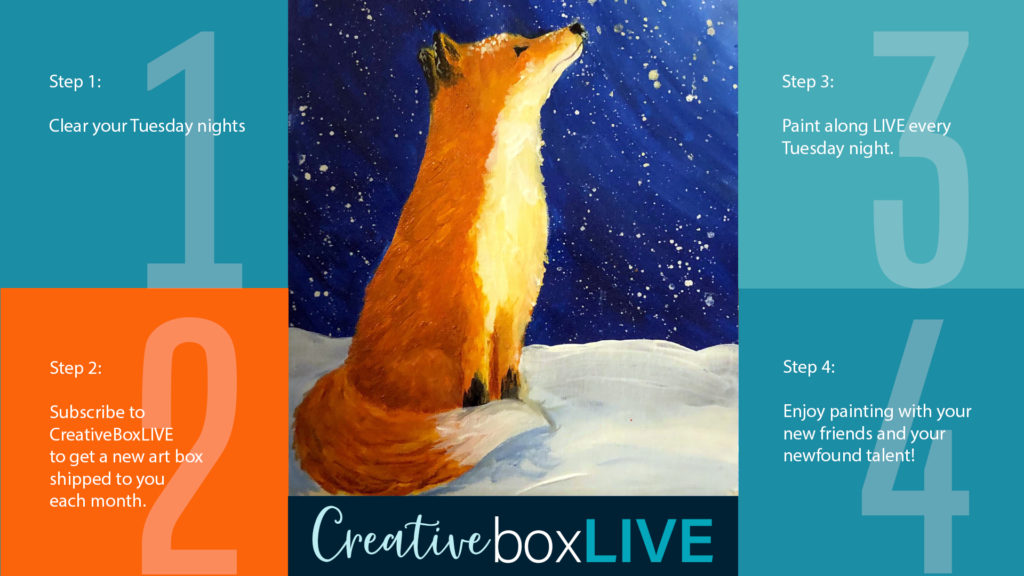 Snowy Fox CBL with CreativeBoxLIVE from Creatively Uncorked http://creativelyuncorked.com/