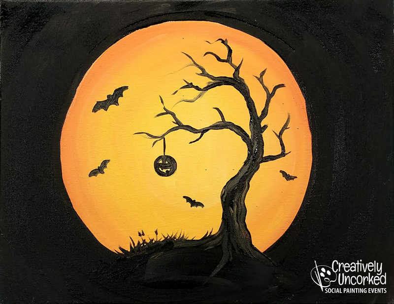 Spooky Moon Creatively Uncorked