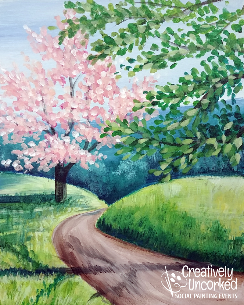 Spring Path at Creatively Uncorked https://creativelyuncorked.com/