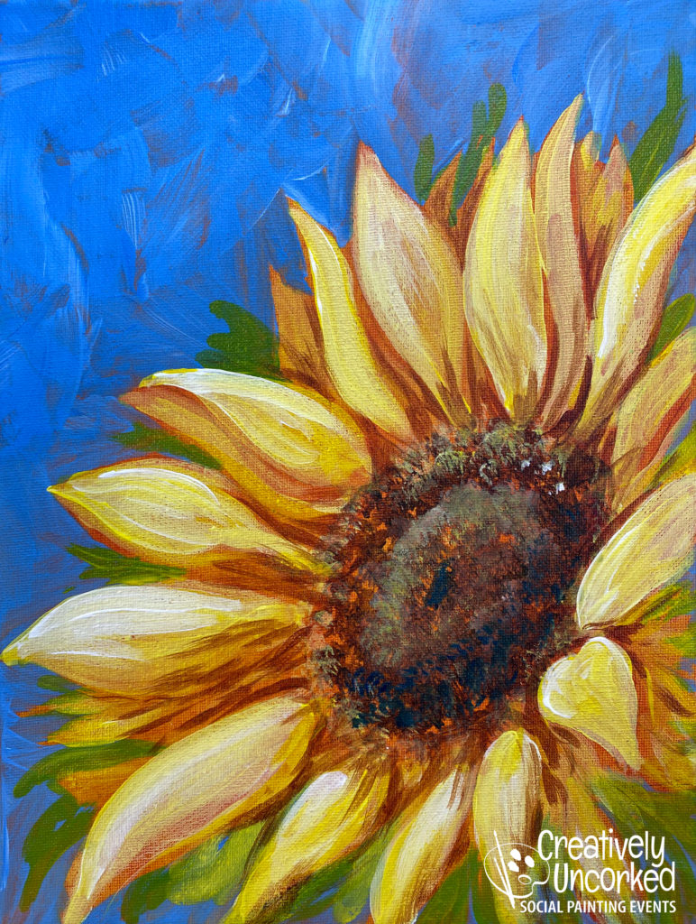Sunflower from Creatively Uncorked http://creativelyuncorked.com/