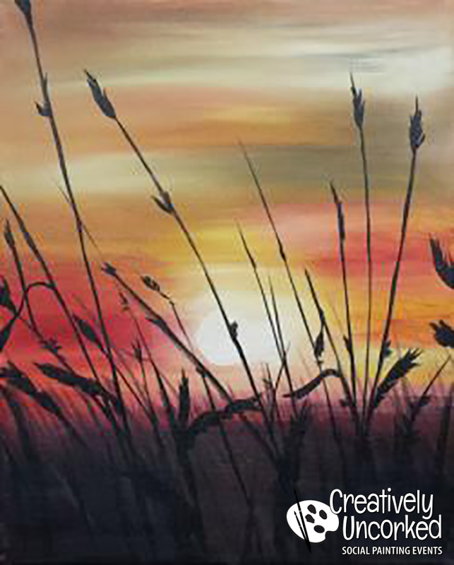 Sunset on the Prairie at Creatively Uncorked https://creativelyuncorked.com/