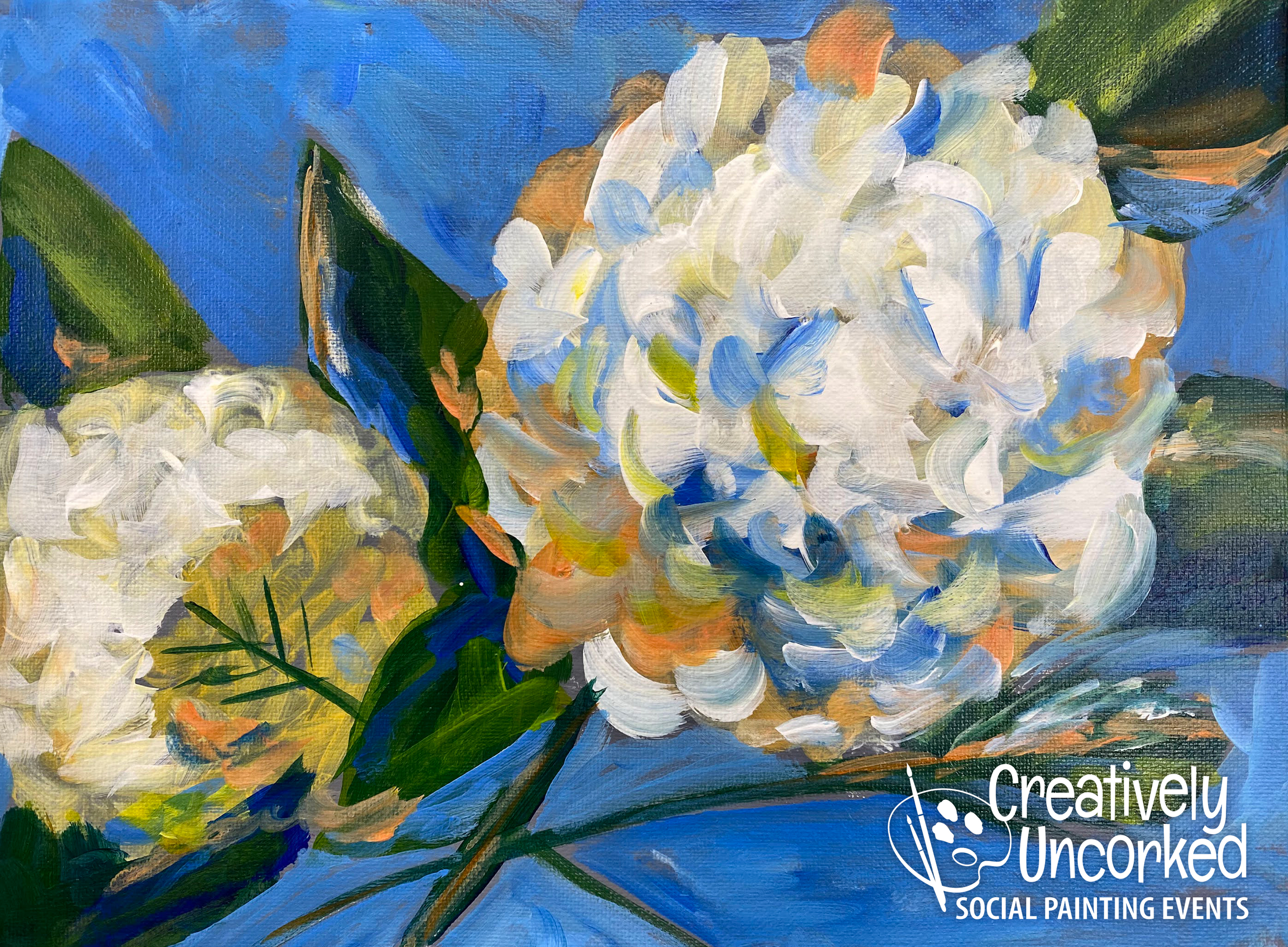 White Hydrangea from Creatively Uncorked http://creativelyuncorked.com/