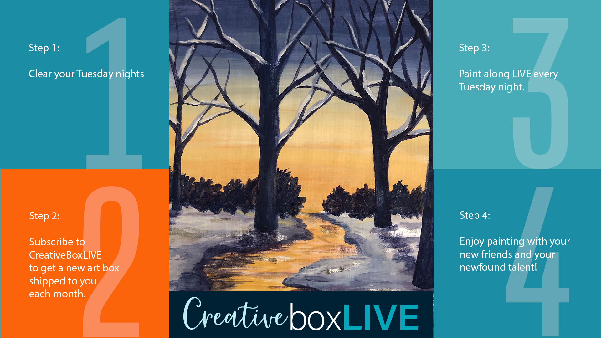 Winter River CBL with CreativeBoxLIVE from Creatively Uncorked http://creativelyuncorked.com/