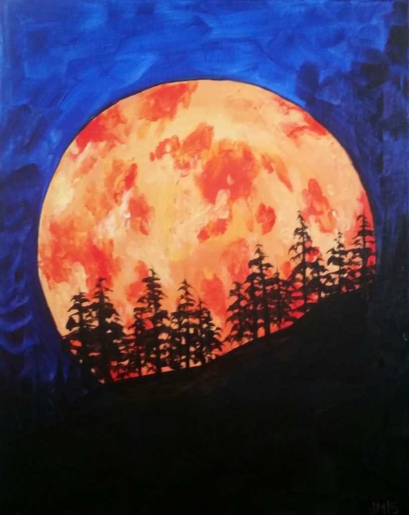 Blood Moon at Creatively Uncorked https://creativelyuncorked.com/